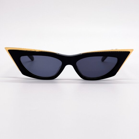 NEW VALENTINO V-GOLDCUT-I VLS-113A WOMEN BLACK SUNGLASSES VALENTINO - Picture 5 of 13